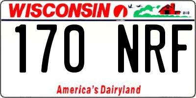 WI license plate 170NRF