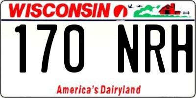 WI license plate 170NRH