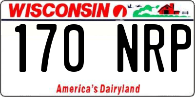 WI license plate 170NRP