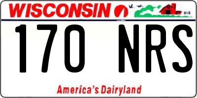 WI license plate 170NRS
