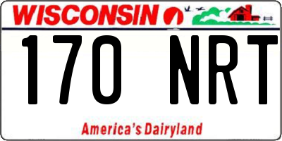 WI license plate 170NRT