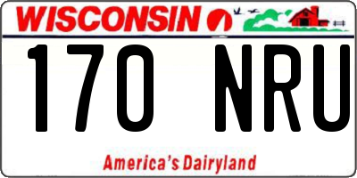 WI license plate 170NRU