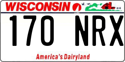 WI license plate 170NRX