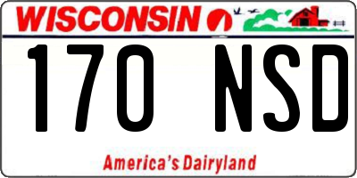 WI license plate 170NSD