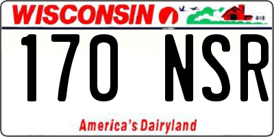 WI license plate 170NSR