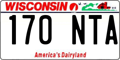 WI license plate 170NTA
