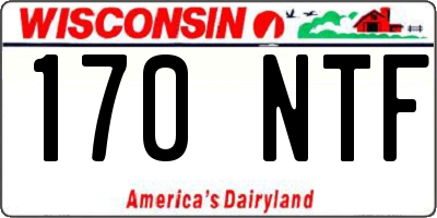 WI license plate 170NTF