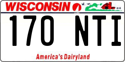 WI license plate 170NTI