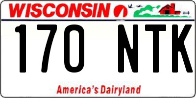 WI license plate 170NTK