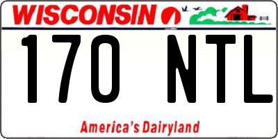 WI license plate 170NTL