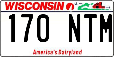 WI license plate 170NTM