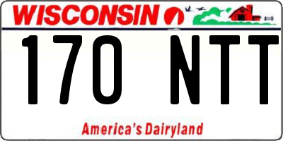 WI license plate 170NTT