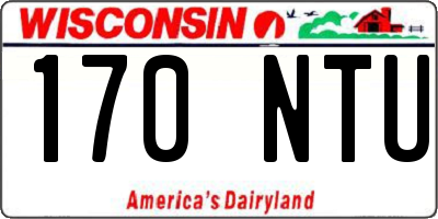 WI license plate 170NTU