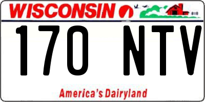 WI license plate 170NTV