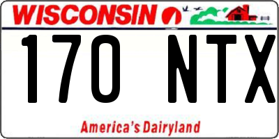 WI license plate 170NTX