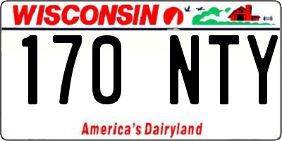 WI license plate 170NTY