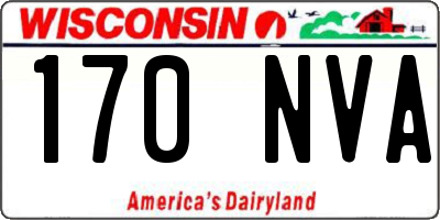 WI license plate 170NVA
