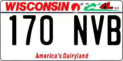WI license plate 170NVB