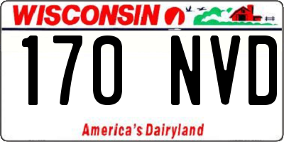 WI license plate 170NVD
