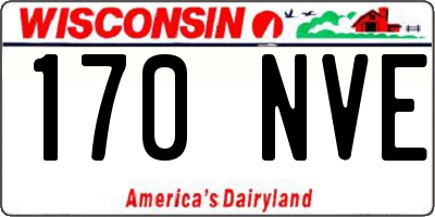 WI license plate 170NVE