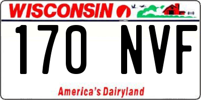WI license plate 170NVF