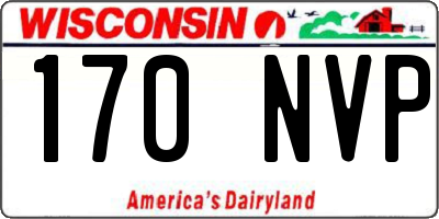 WI license plate 170NVP