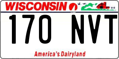 WI license plate 170NVT