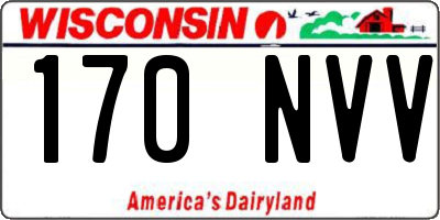 WI license plate 170NVV