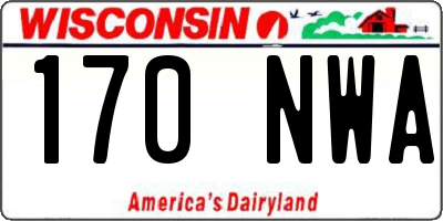 WI license plate 170NWA