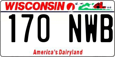 WI license plate 170NWB