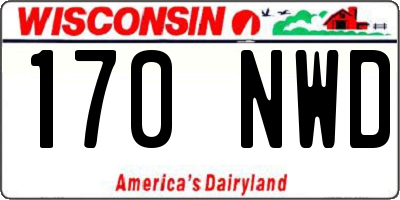 WI license plate 170NWD