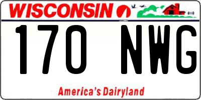 WI license plate 170NWG