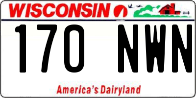 WI license plate 170NWN