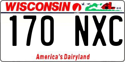 WI license plate 170NXC