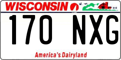 WI license plate 170NXG