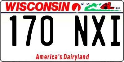 WI license plate 170NXI