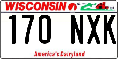 WI license plate 170NXK