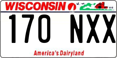 WI license plate 170NXX