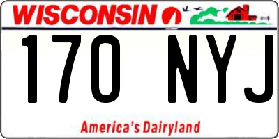WI license plate 170NYJ