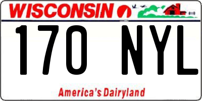 WI license plate 170NYL