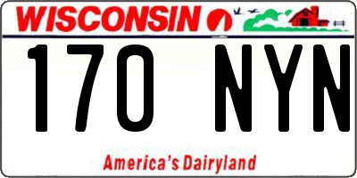 WI license plate 170NYN