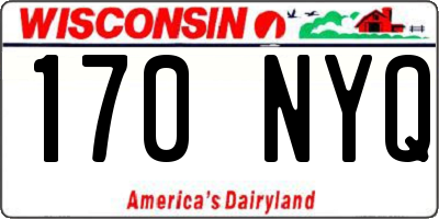 WI license plate 170NYQ