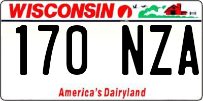 WI license plate 170NZA