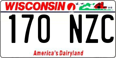 WI license plate 170NZC