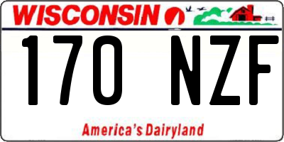 WI license plate 170NZF