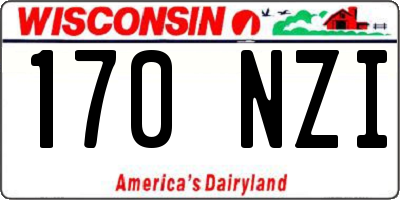 WI license plate 170NZI