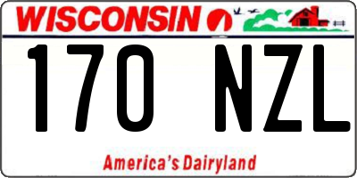 WI license plate 170NZL