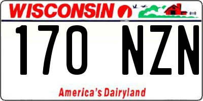 WI license plate 170NZN
