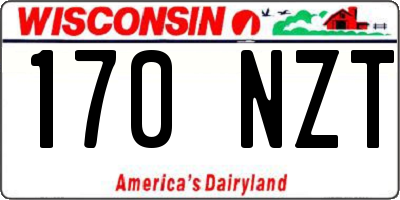WI license plate 170NZT