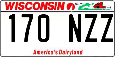 WI license plate 170NZZ